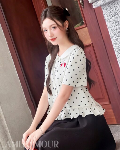 Áo Sochu chấm bi - Ảnh 3