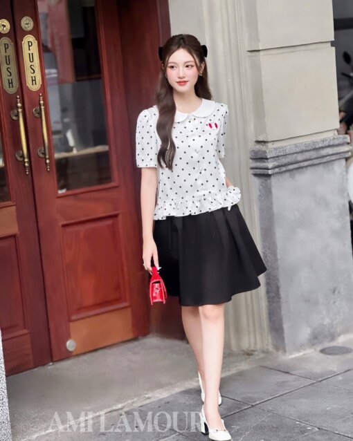 Áo Sochu chấm bi - Ảnh 4